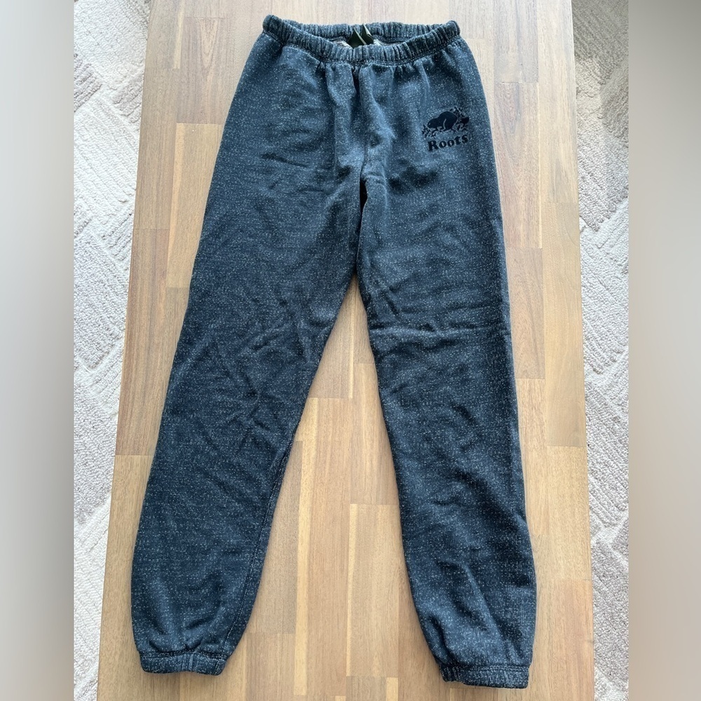 ROOTS| ORGANIC ORIGINAL SWEAT PANTS BLACK PEPPER